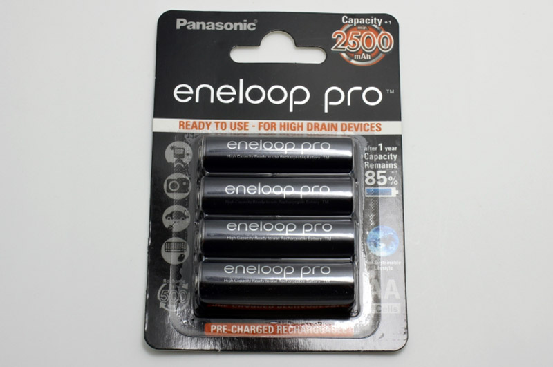 แบตเตอรี่ ถ่านชาร์จ Battery Ni-MH Panasonic eneloop pro AA 2500 mAh Rechargeable (Pack 4) ราคาถูก