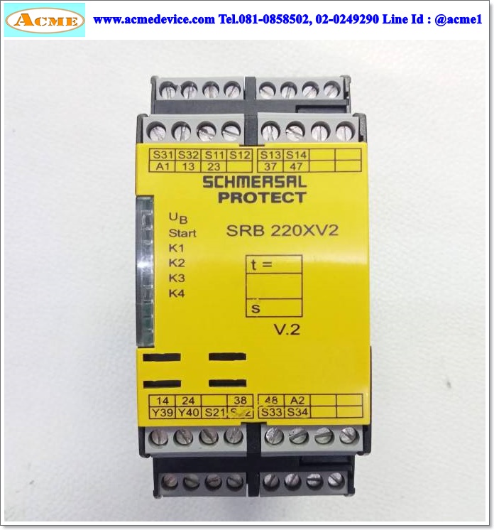 Safety Relay Schmersal รุ่น SRB220XV2, 24Vdc