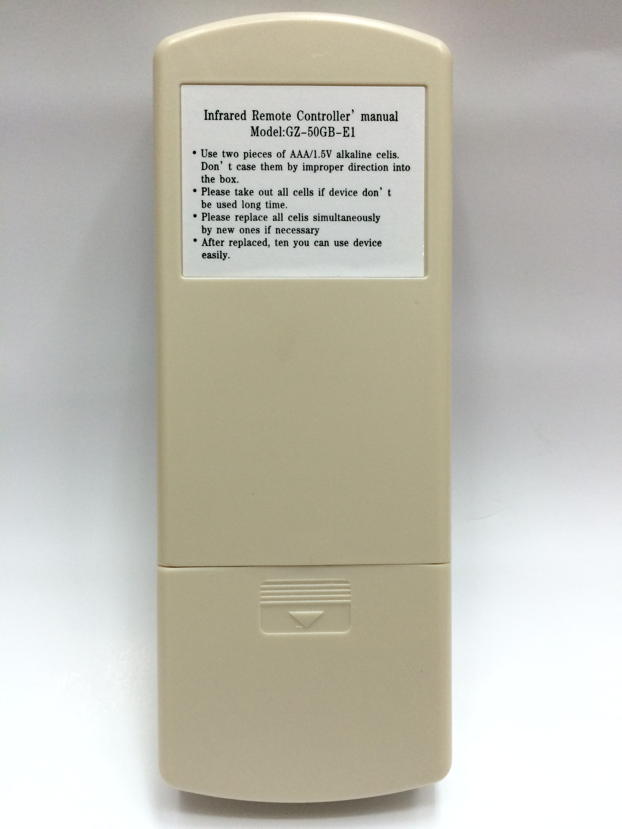 รีโมทแอร์ Central Air รุ่น GZ-50GB