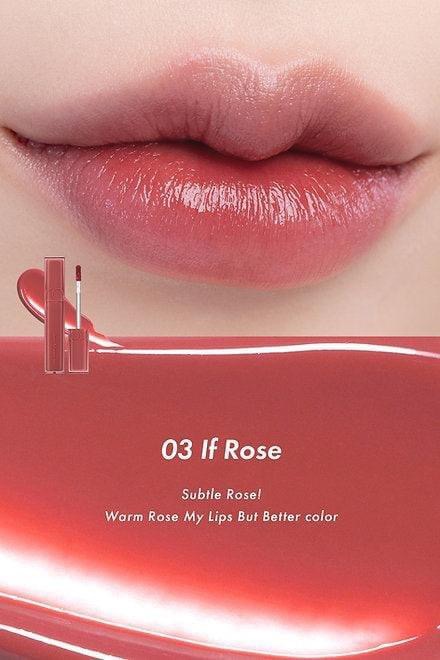 ลิปทินท์โรแมนด์ Romand Dewy Ful Water Tint #03 If Rose