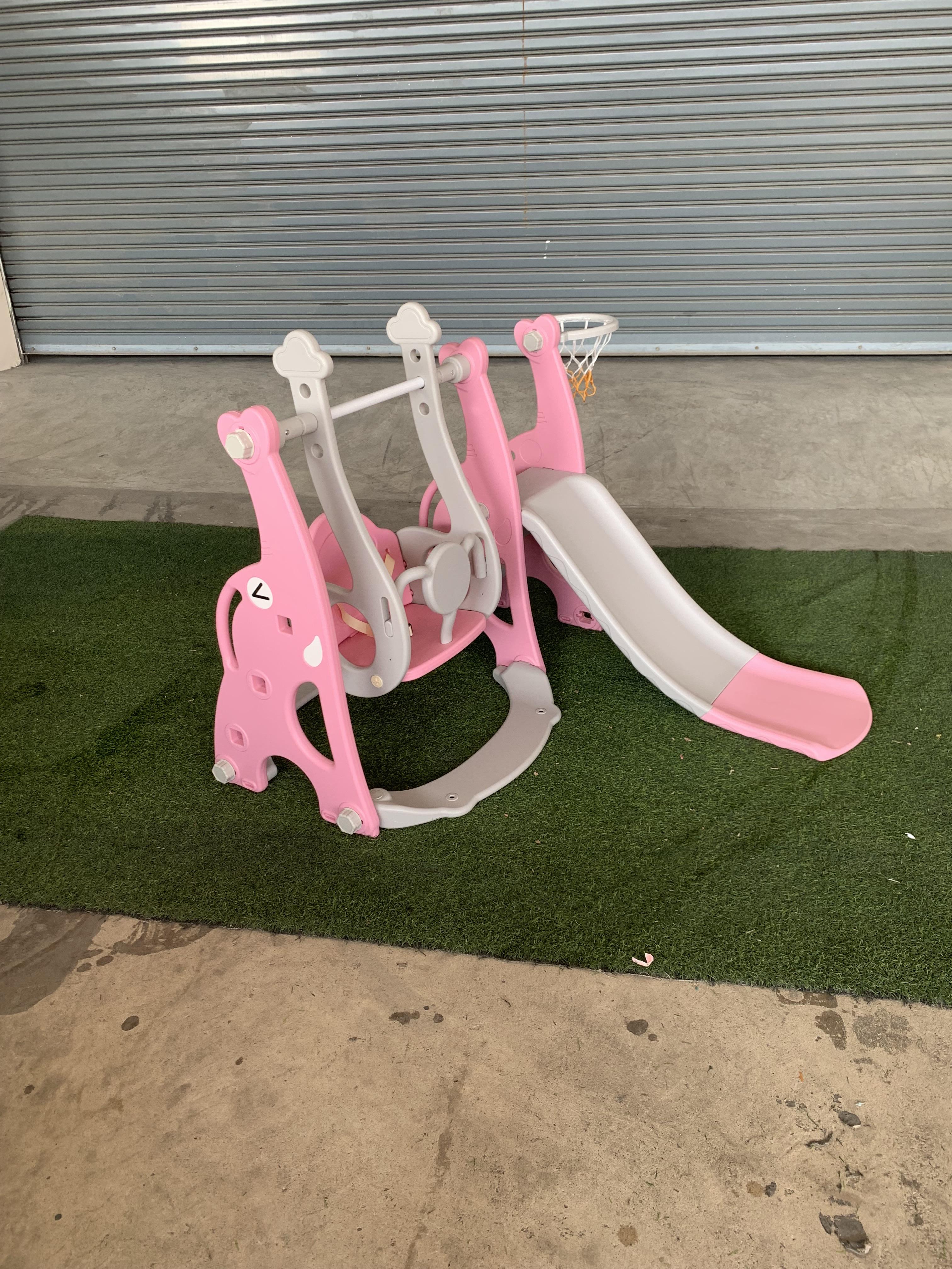 สไลเดอร์พิงค์กี้พร้อมชิงช้า