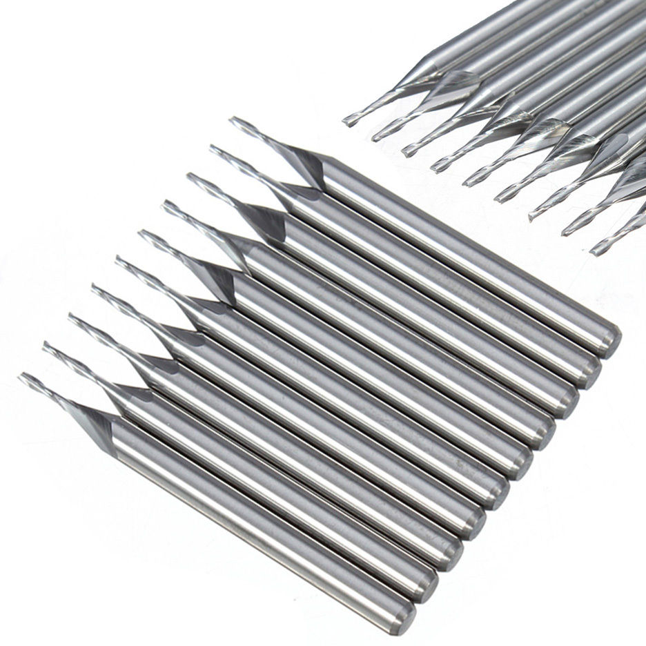 CNC End Mill คาร์ไบด์ ขนาด1/8 '' 2 ฟัน 1mm