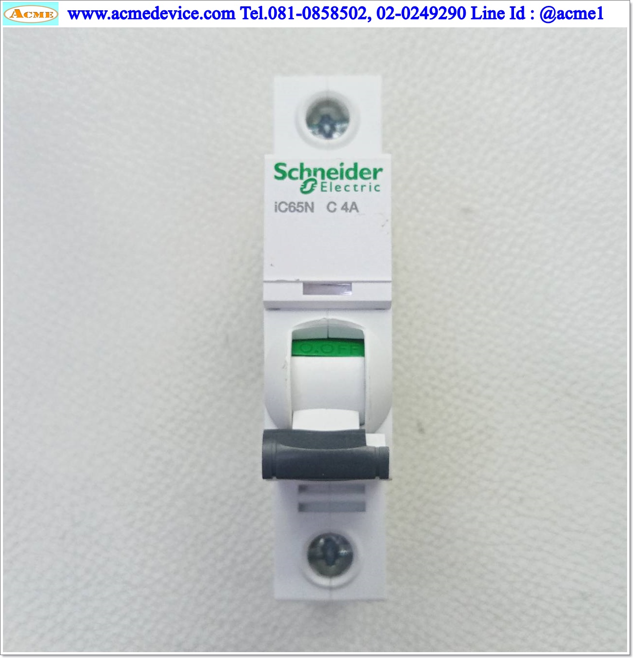 Breaker 1P Schneider รุ่น iC65N C 4A
