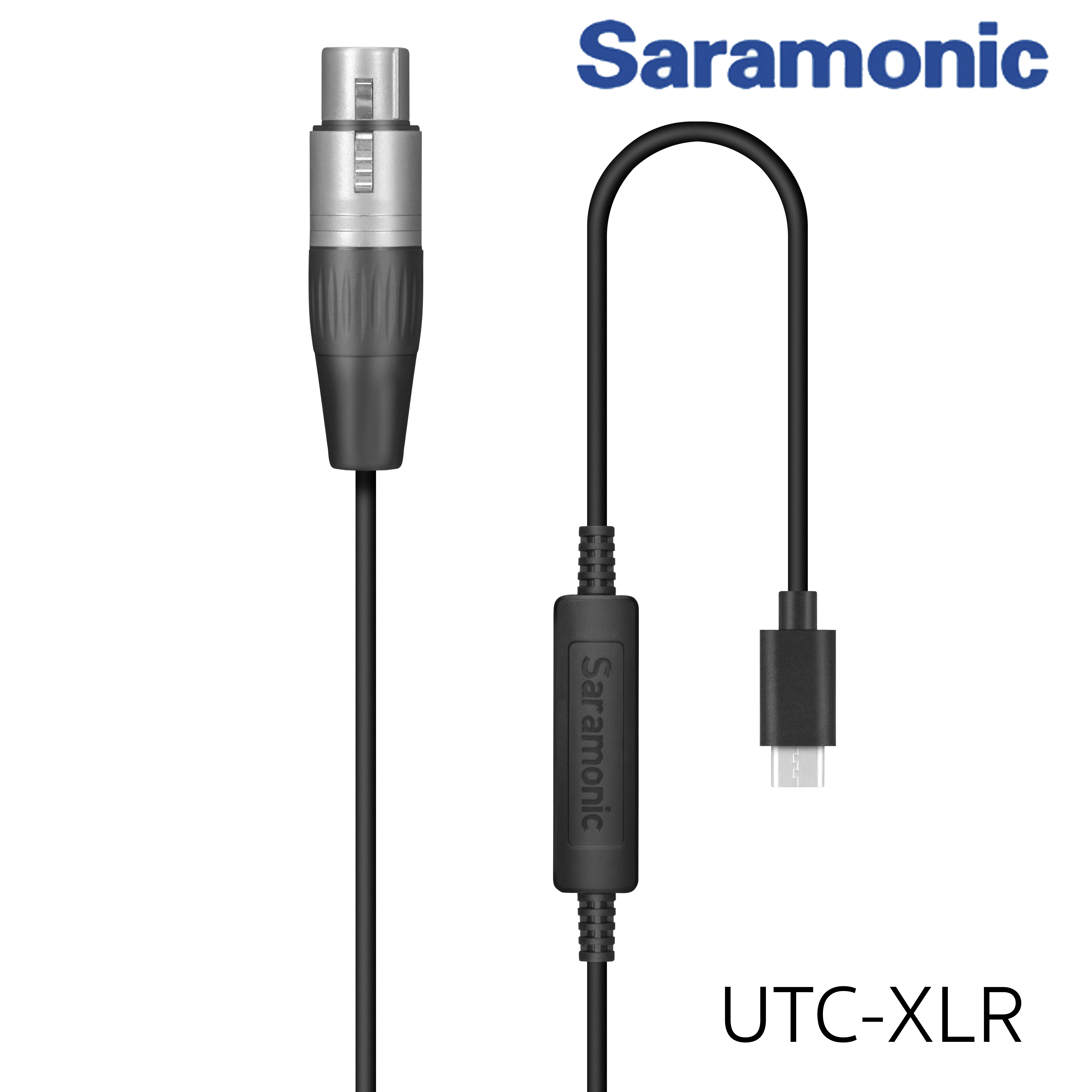 Saramonic UTC-XLR XLR (Female) Microphone Connector to USB Type-C Audio Cable Smartphone Adapter for Type-C Devices รับประกันศูนย์ไทย 1 ปี