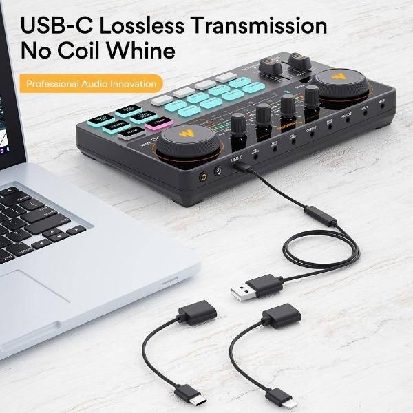 มิกเซอร์เสียง MAONO AU-AM200 Audio Mixer Caster Lite Portable podcast console [By Order รอ 3-4วัน]