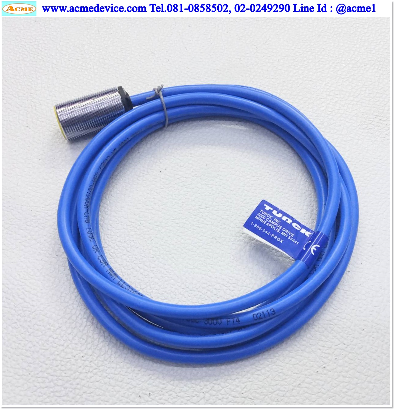 Proximity Turck รุ่น Bi5-G18-Y0X, M18, ระยะ 5 mm., 2wire, Shielded, Inductive