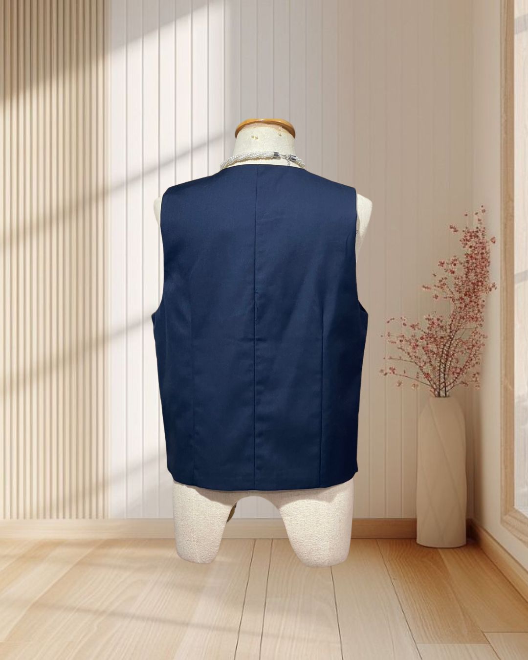 (NEW) เสื้อกั๊กสีกรม ไซส์ M