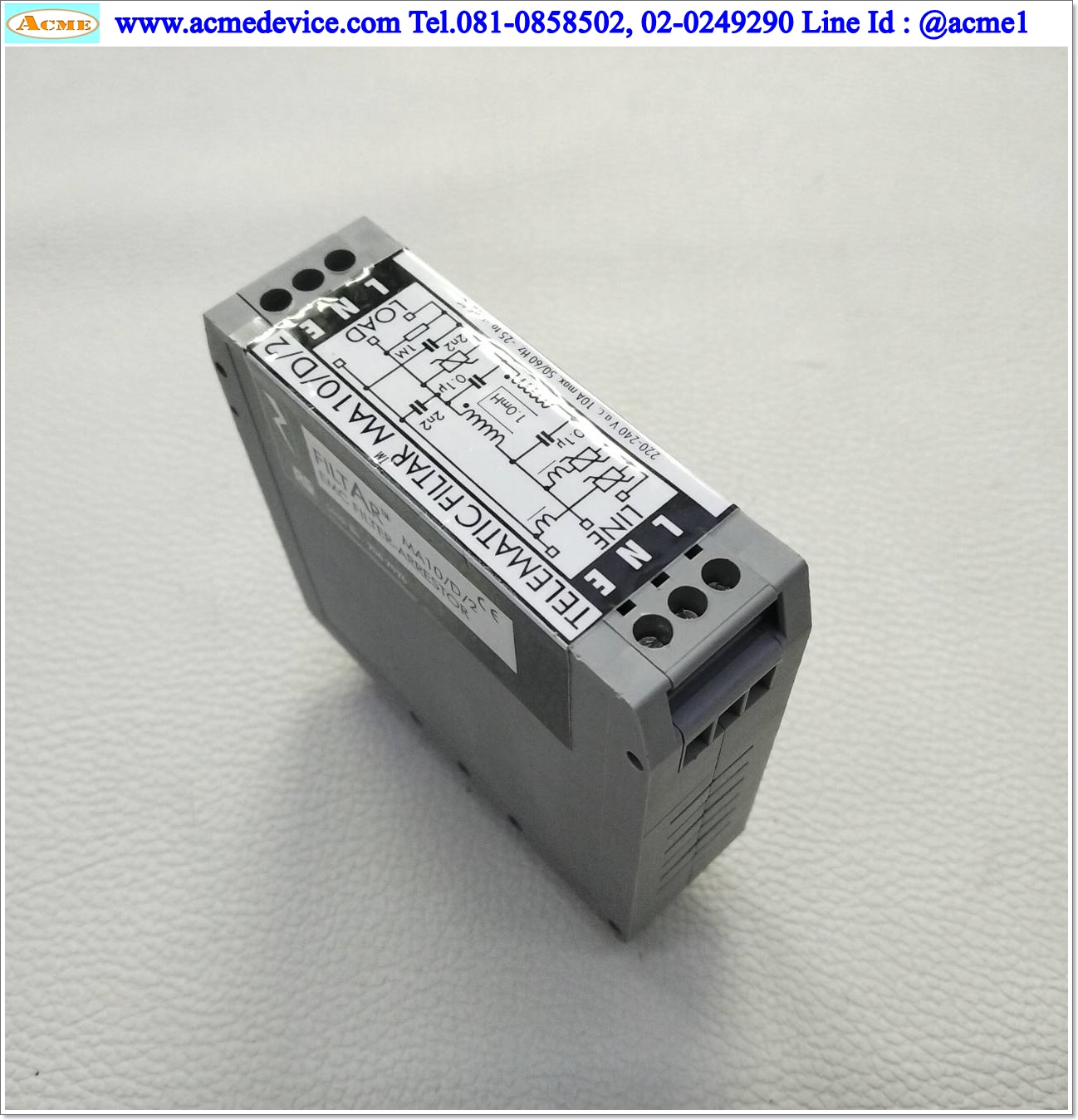 Surge & Noise Filter Telematic รุ่น MA10/D/2, 240V, 10A