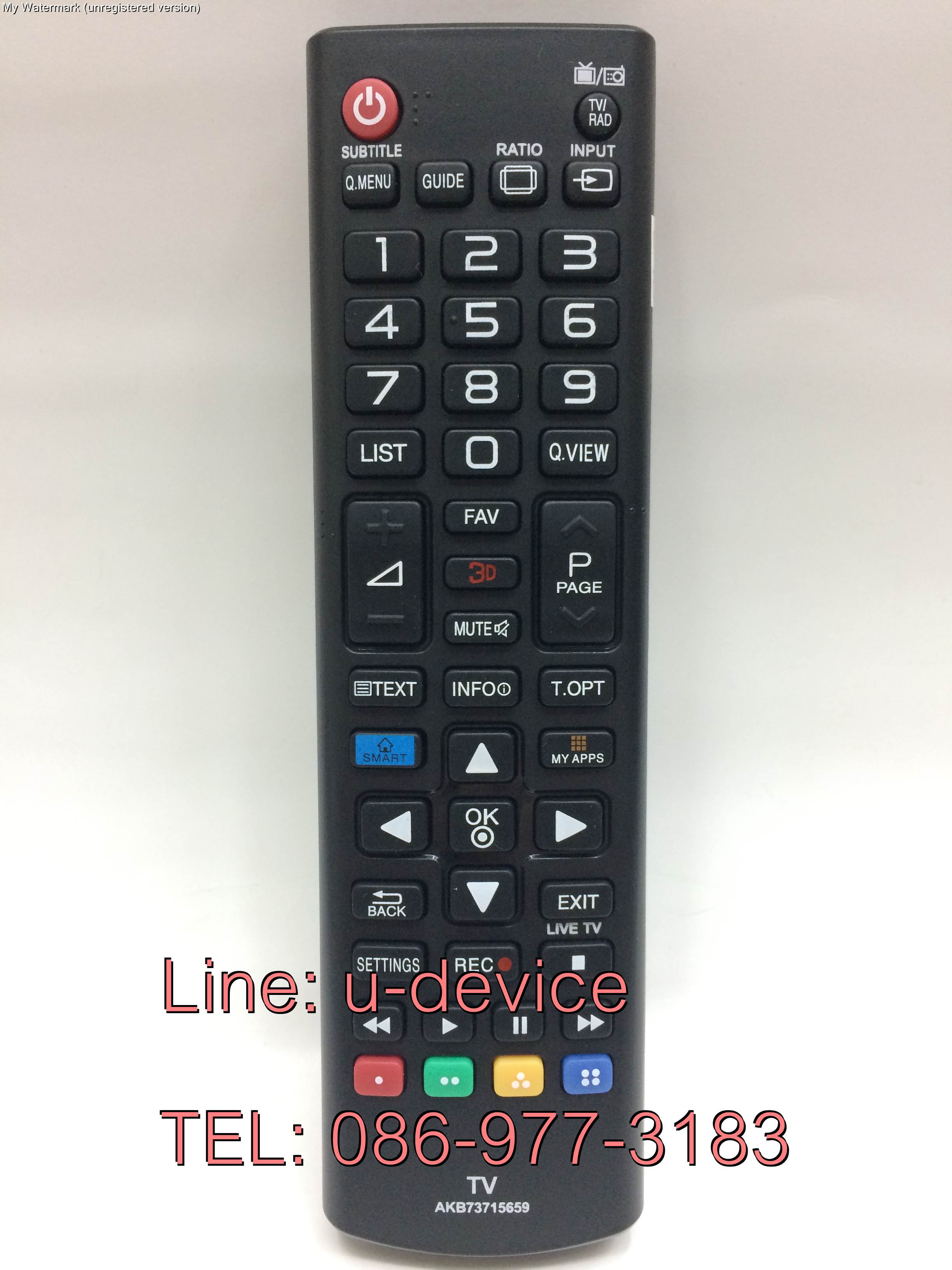 รีโมทสมาร์ททีวี แอลจี LG รุ่น AKB73715659 ใช้กับทีวีแอลจี LG สมาร์ททีวี (Smart TV) ได้ทุกรุ่น