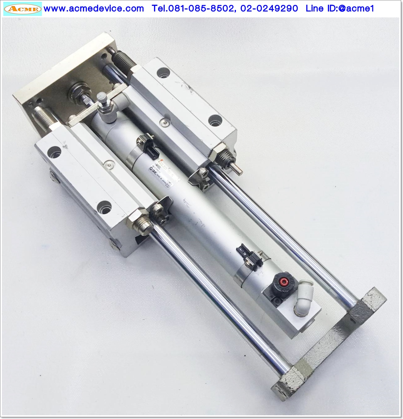 Air Cylinder SMC รุ่น MGGLB25-150-HL-M9BL, Bore 25 mm., Storke 150 mm.