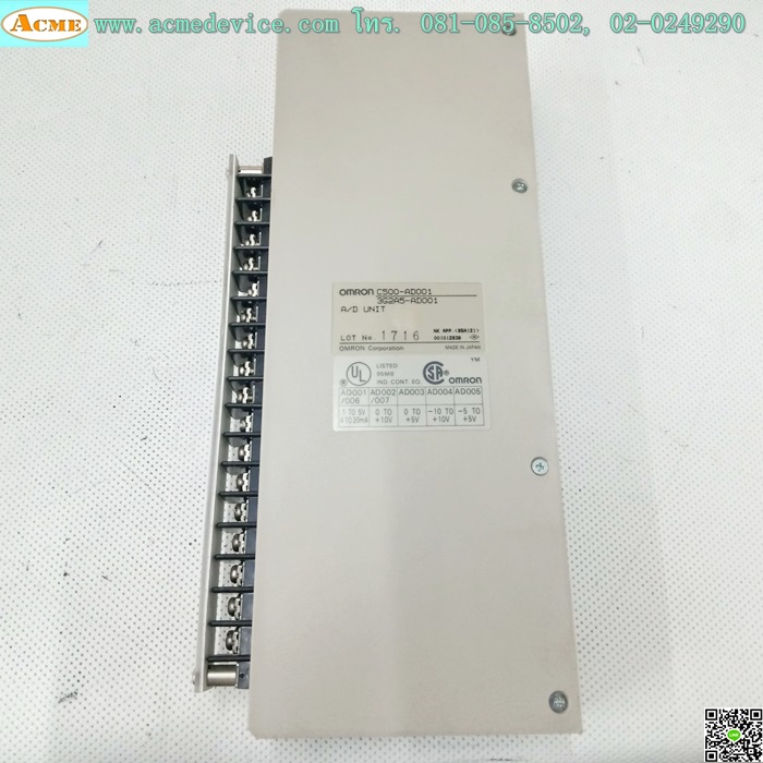 PLC Omron รุ่น C500-AD001, 3G2A5-AD001, A/D Unit