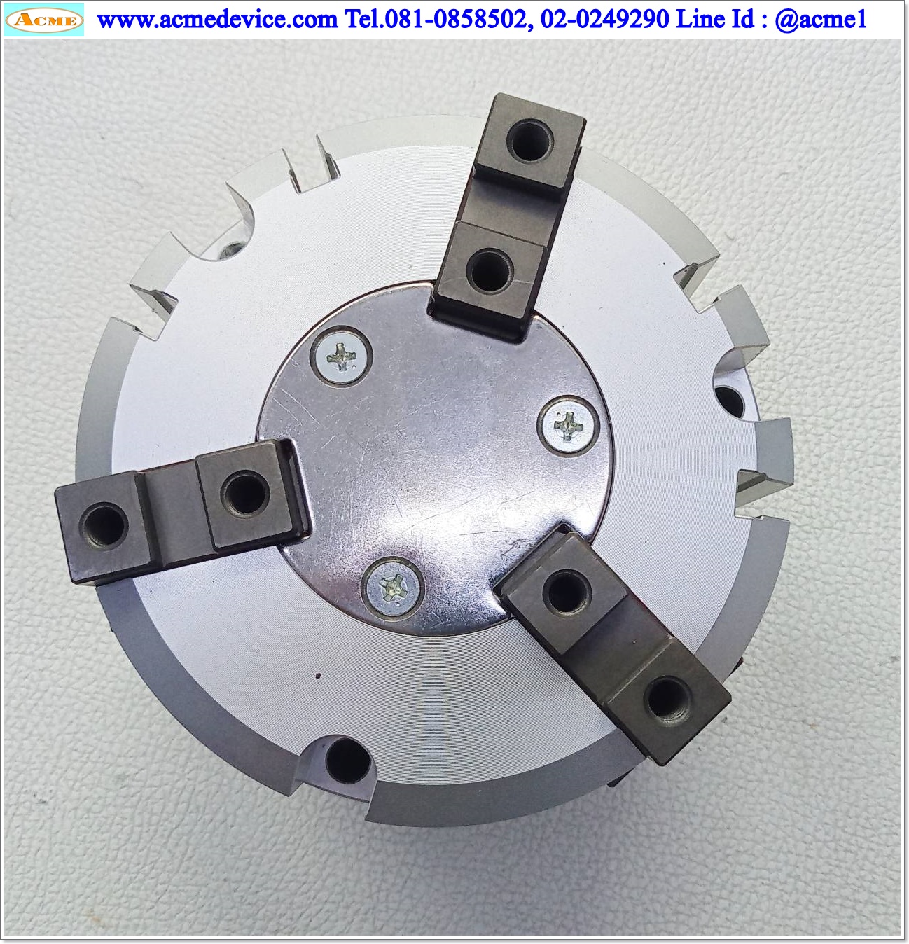 Gripper SMC รุ่น MHS3-80D-M9NWVL, 3 fingers, Bore 80 mm.