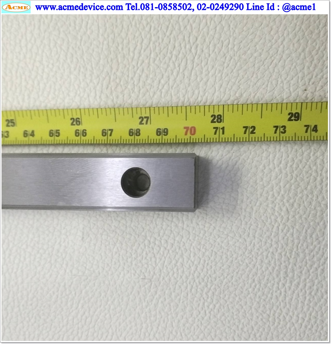 Linear Block and Rail Misumi รุ่น SSXR28, รางสไลด์ขนาด 20 mm x 700 mm.