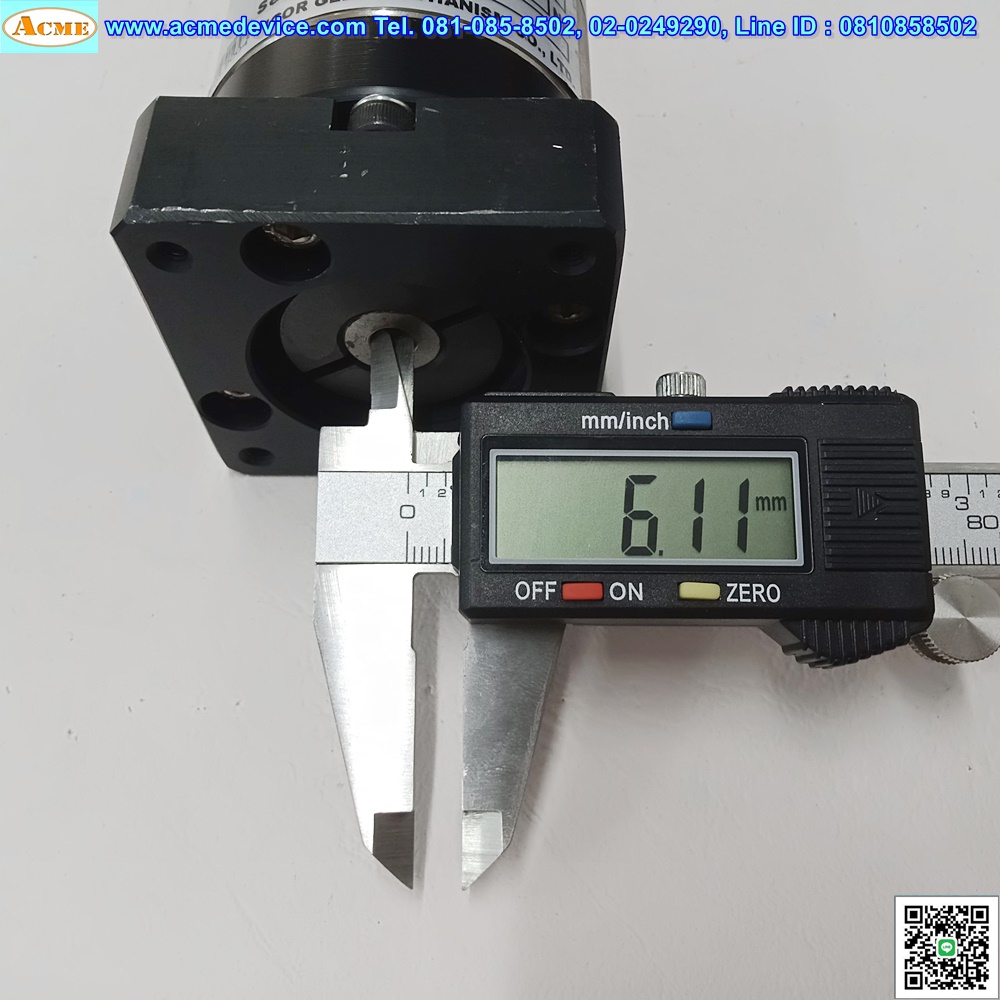 Gear Head VGM รุ่น PG60L1-10-6.38-38, Ratio 10:1 (เพลาเข้า 6 mm., ออก 12 mm.), for Stepping □ 60x60 ∅ 38