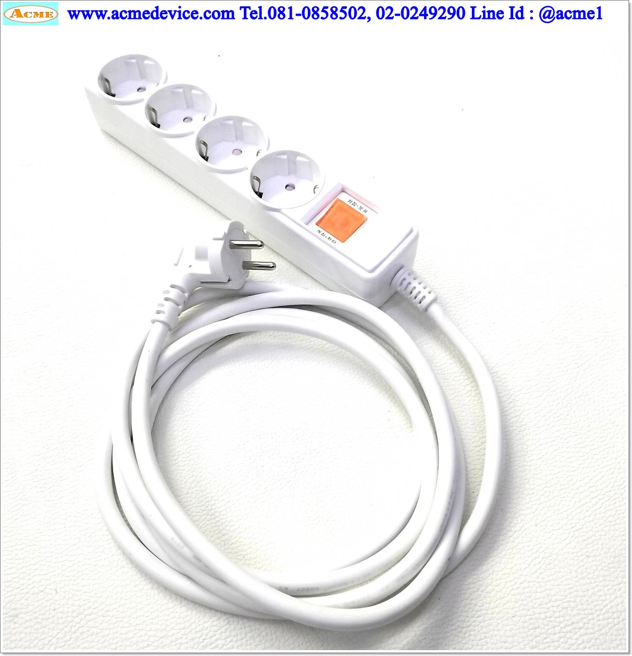 เต้ารับแบบปลั๊กเยอรมัน รุ่น EW-M-16A4, JH04122-15007A, 4-hole