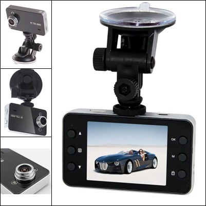 กล้องติดรถยนต์ FULL-HD 1080P (Anti-Shake K6000 แท้) สีดำ
