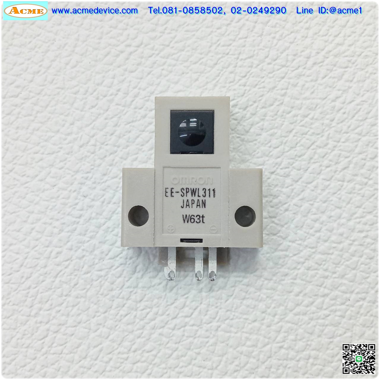 Photoelectric Omron รุ่น EE-SPWL311 + EE-SPWD311, ระยะ 1M, NPN, Dark-ON, (รับ-ส่ง)