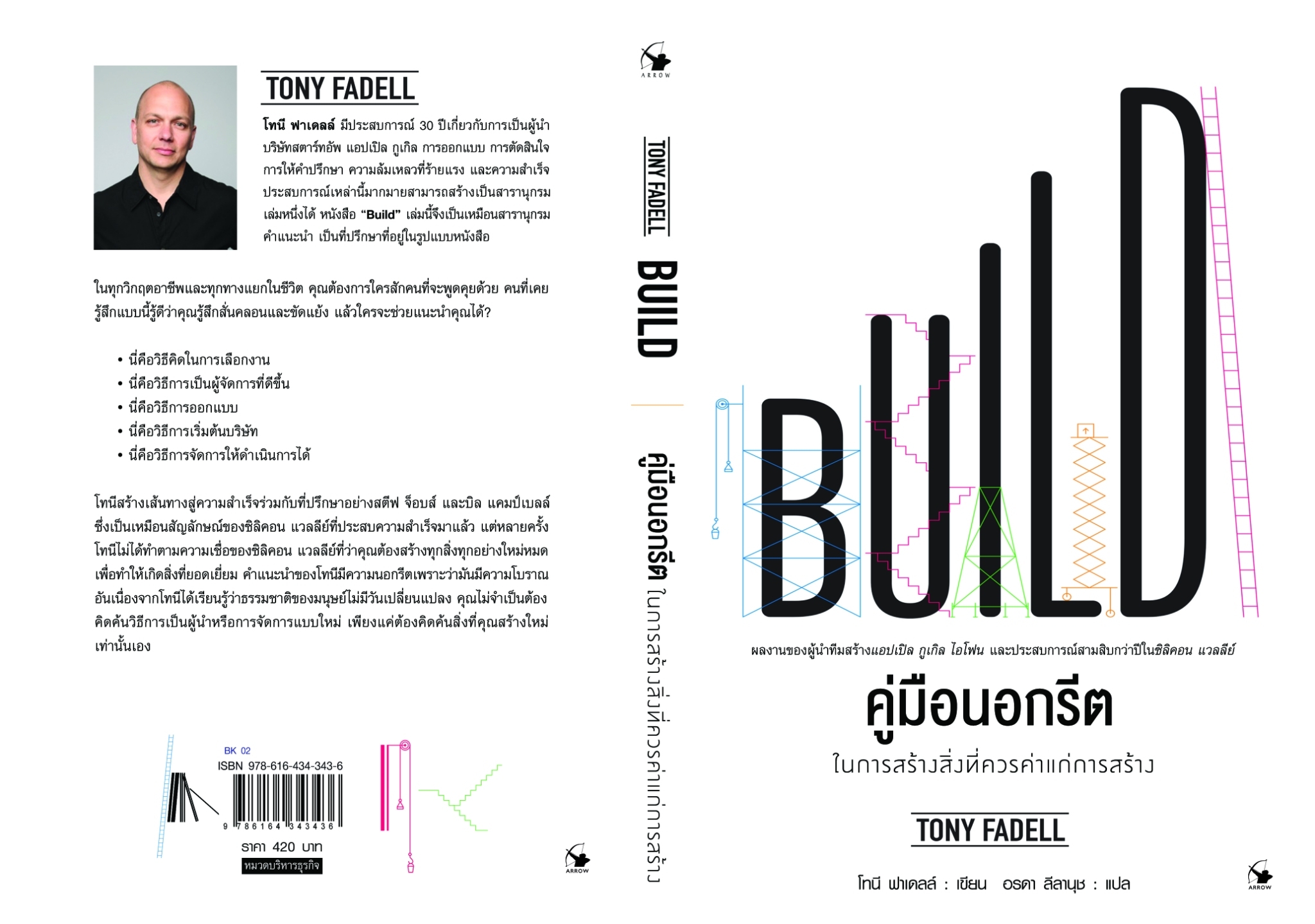 หนังสือเรื่อง คู่มือนอกรีต ในการสร้างสิ่งที่ควรค่าแก่การสร้าง : Tony Fadell (โทนี ฟาเดลล์) : สำนักพิมพ์ แอร์โรว์ มัลติมีเดีย
