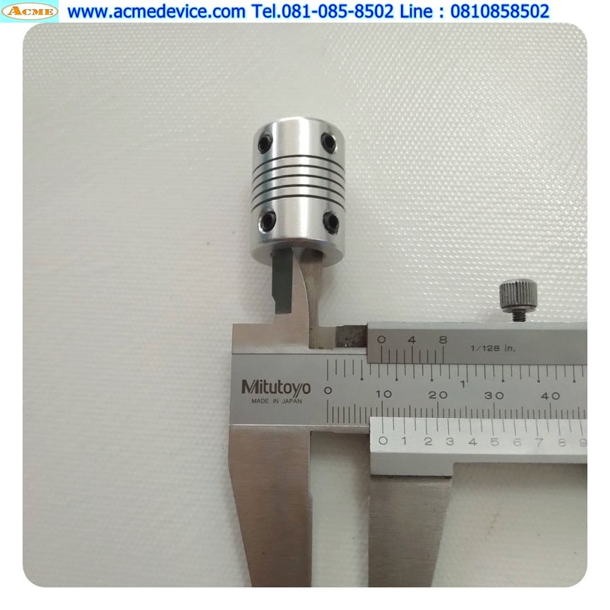 Coupling Aluminum ขนาด ID 10/10mm, OD 19mm, L 25mm