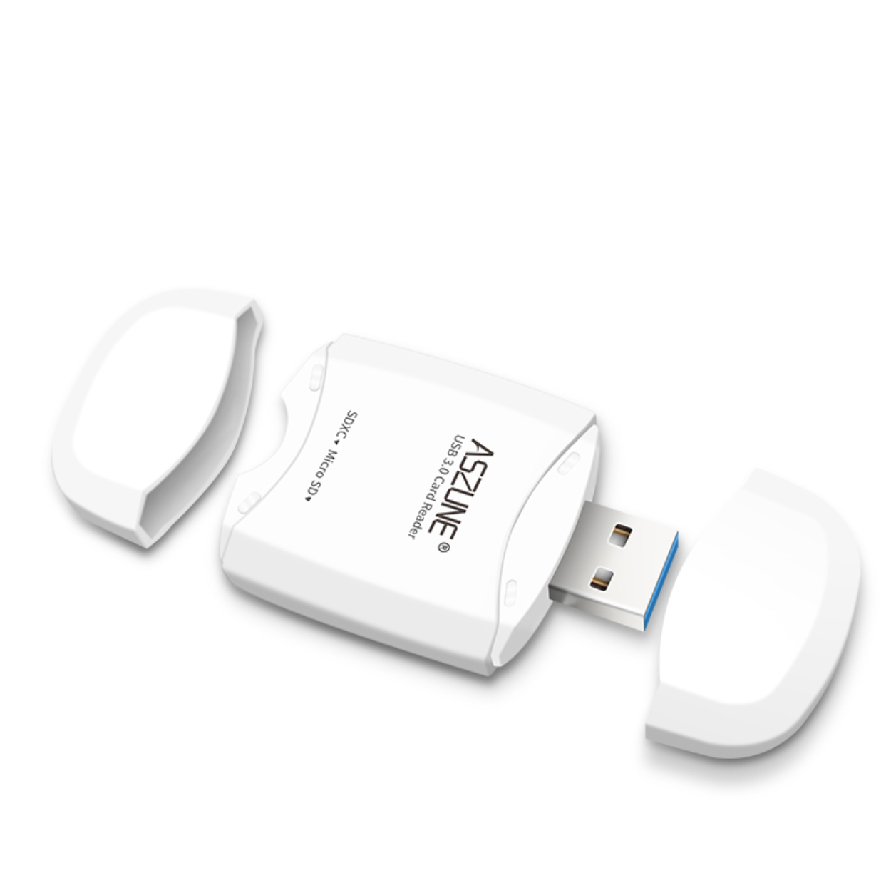 ASZUNE USB3.0 SD CARD READER ถ่ายโอนข้อมูลการ์ดรวดเร็ว ราคาถูก