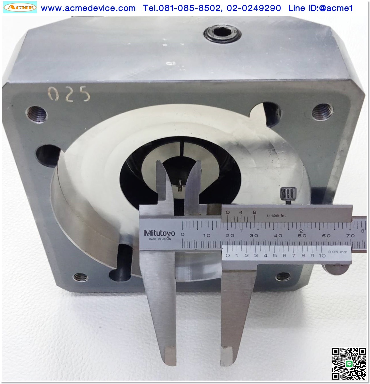 Gear Head Parker BAYSIDE รุ่น MX115-027, Ratio 4:1 (เข้า 19 mm, ออก 24 mm), □ 130x130 ∅ 100