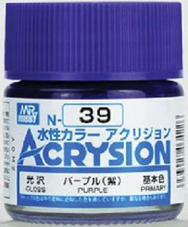 ACRYSION N39 GLOSS PURPLE สีม่วงเงา สีทาหรือพ่นสุตรน้ำ