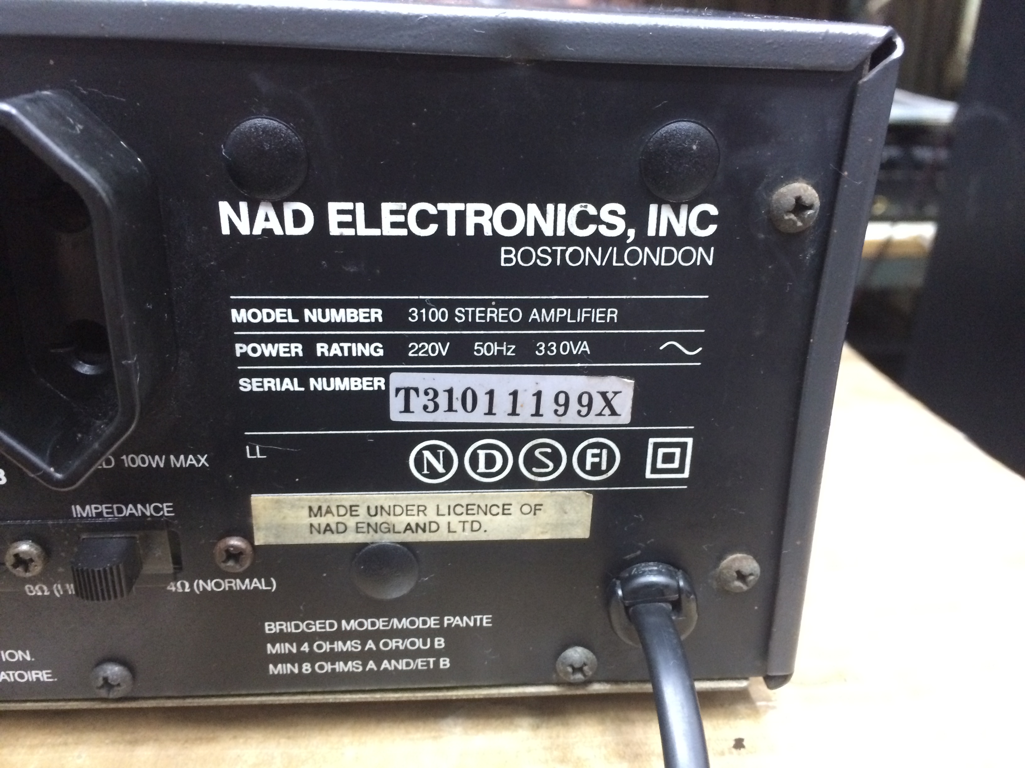 แอมป์ NAD 3100 Stereo Integrated Amplifier