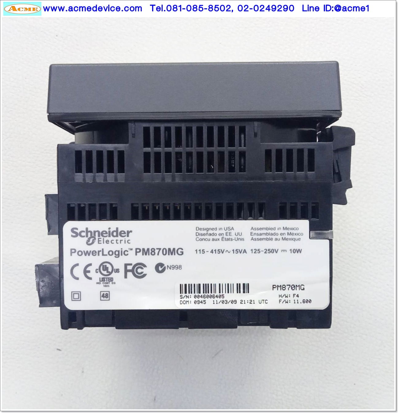 Power Meter Schneider รุ่น PM870MG & PM800