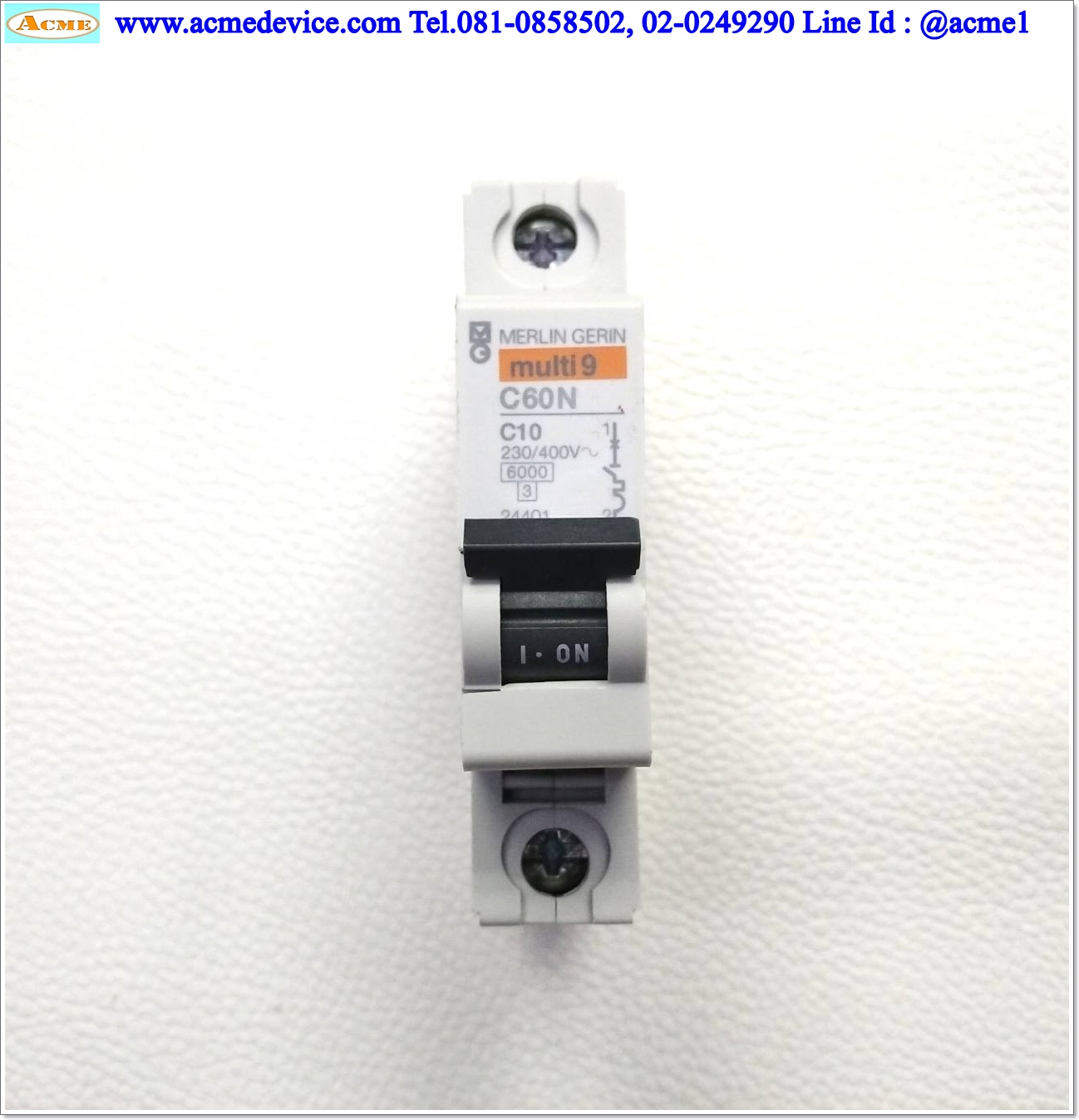 Breaker 1P Merlin Gerin รุ่น Multi9, C60N C10