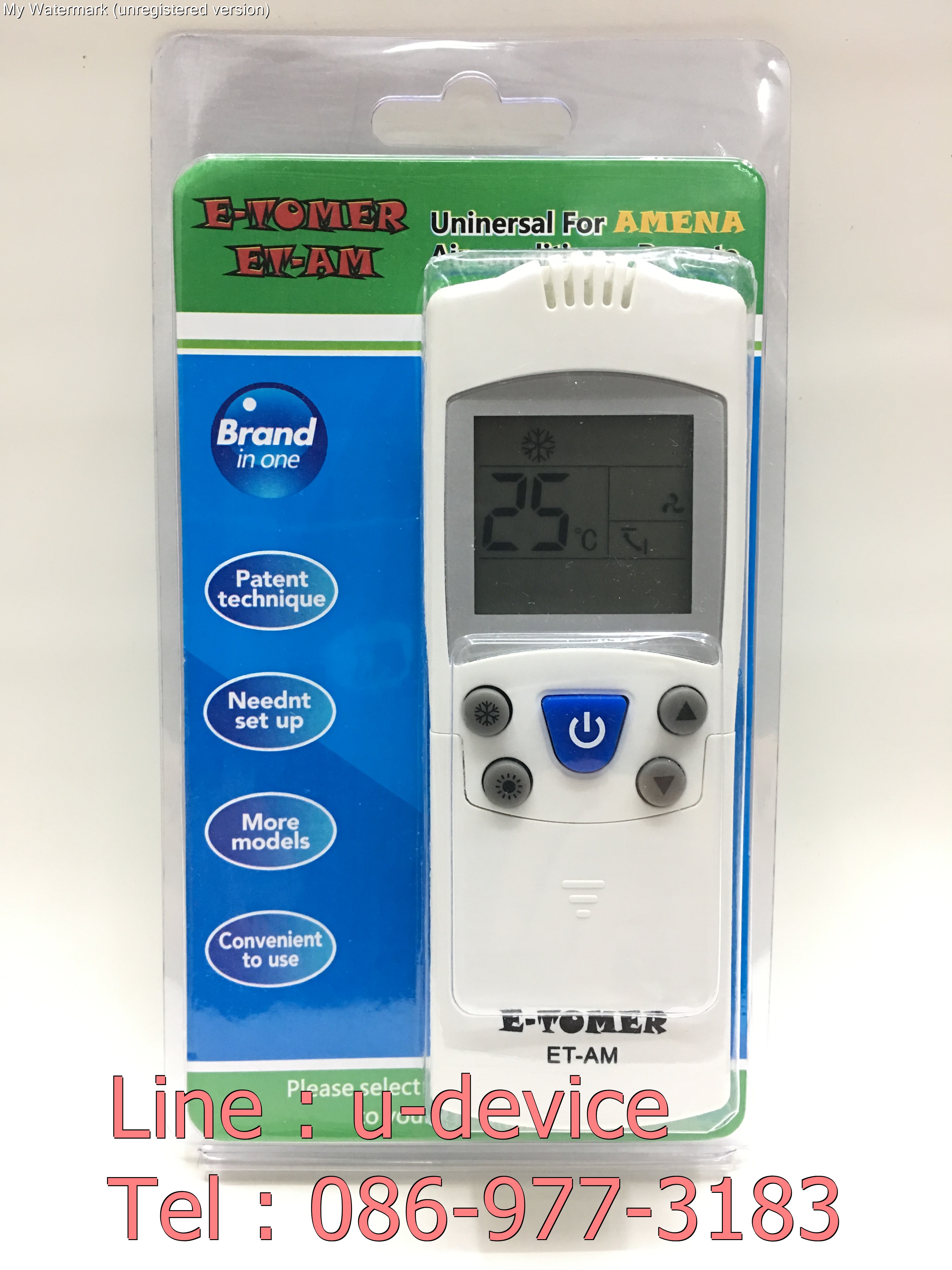 รีโมทแอร์รวม Amena รุ่น ET-AM ใช้ได้กับทุกรุ่นที่มีในรูป