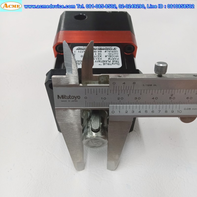 Gear Head Thomson รุ่น XDT60-010, Ratio 10:1, เพลาเข้า 6.25 mm, ออก 16 mm, for □ 61x61 ∅ 50.5