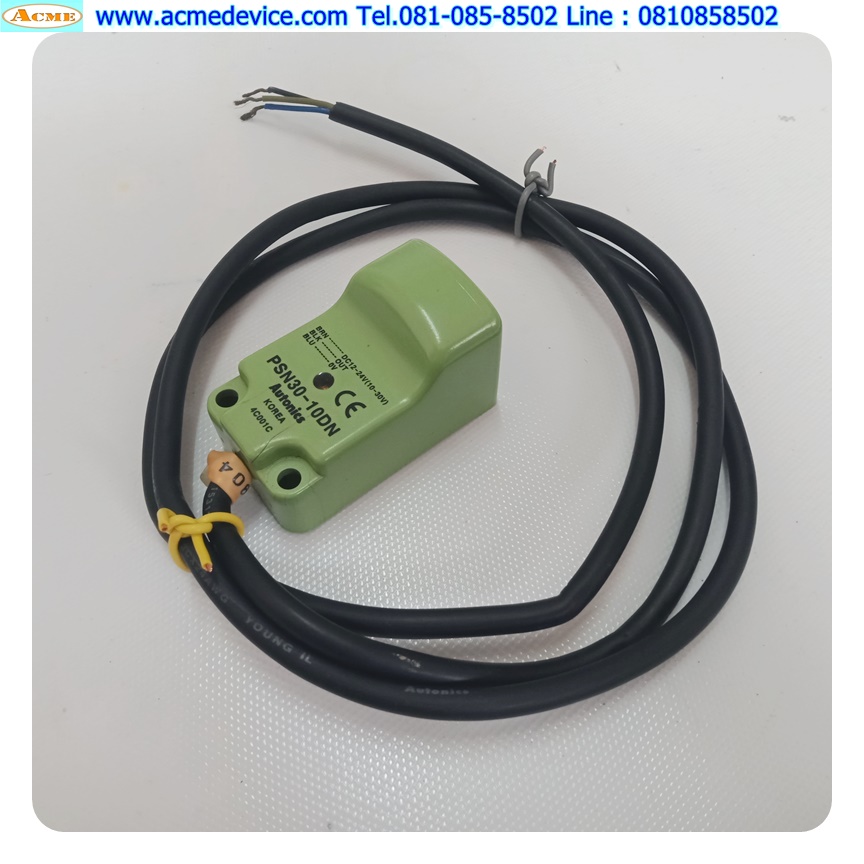 Proximity Autonics รุ่น PSN30-10DN, ระยะ 10mm, 3Wire, NPN, NO (มีตำหนิ)