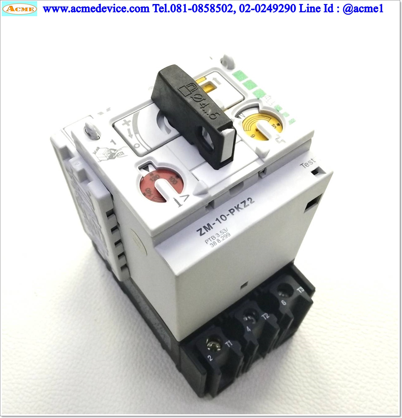 Motor Circuit Breaker Moeller รุ่น ZM-10-PKZ2, 6–10A
