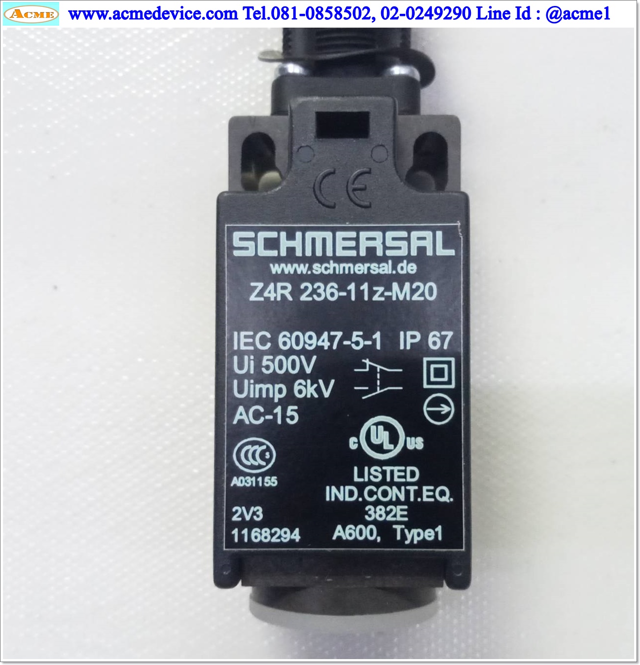 Limit Switch Schmersal รุ่น Z4R 236-11z-M20, 230Vac. 4A (AC-15)