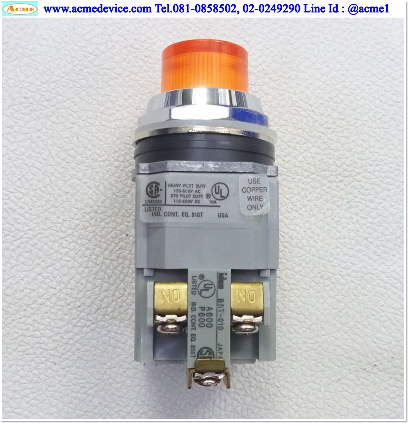 Pushbutton Switch Idec รุ่น ALD29920DNA-24V, 24V