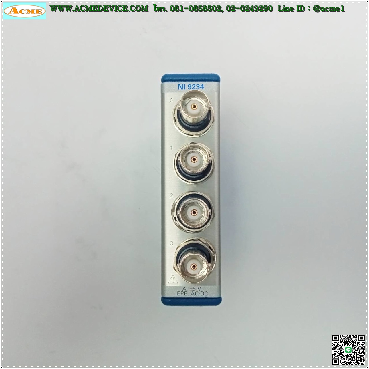 National Instruments รุ่น CDAQ-9174 NI CompactDAQ, NI 9234 4AI +/-5V 24Bit 4CH, NI 9411 6DI +/-5V to 24V 6CH