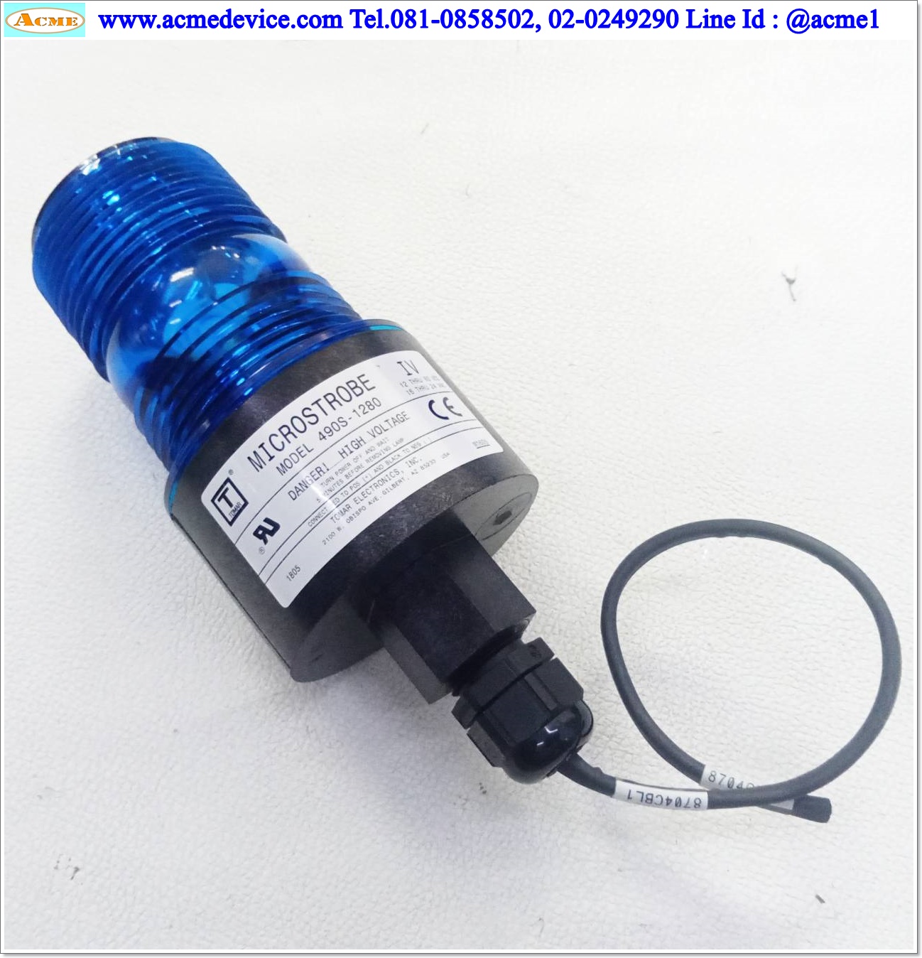Light Indicators Tomar รุ่น 490S-1280, Micro Strobe, 12-80 Vdc, 12-24 Vac