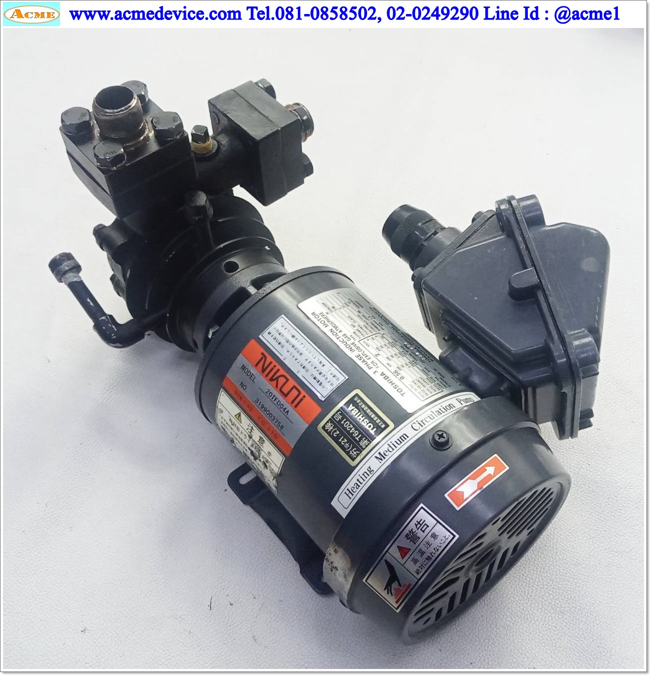 Pump Nikuni รุ่น 20TFD04A, Regenerative Turbine Pumps, 3 Phase 200V, 0.56 kW
