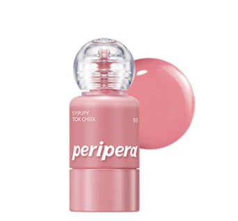 บลัชออนเนื้อลิควิด เพริเพร่า Peripera Syrupy Tok Cheek 9g #03 Friendship Mauve
