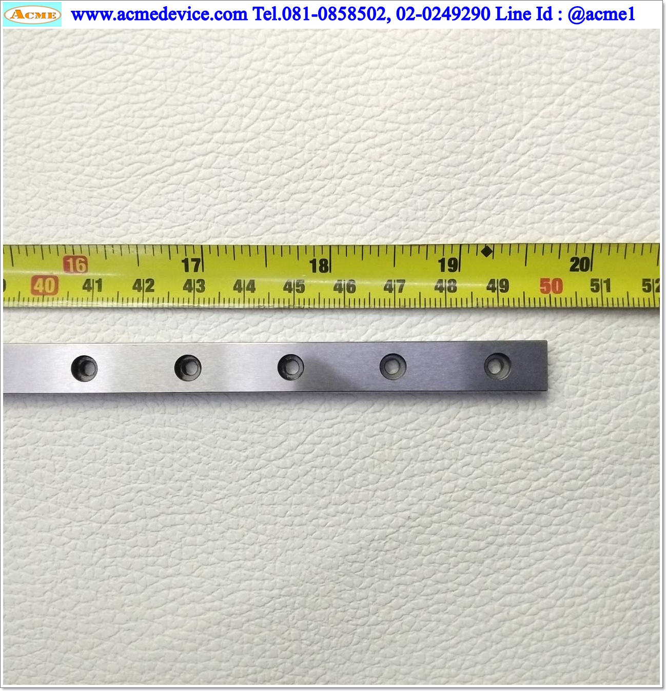 Linear Block and Rail IKO รุ่น MLF10, รางสไลด์ขนาด 10 mm x 495 mm (2 Block)