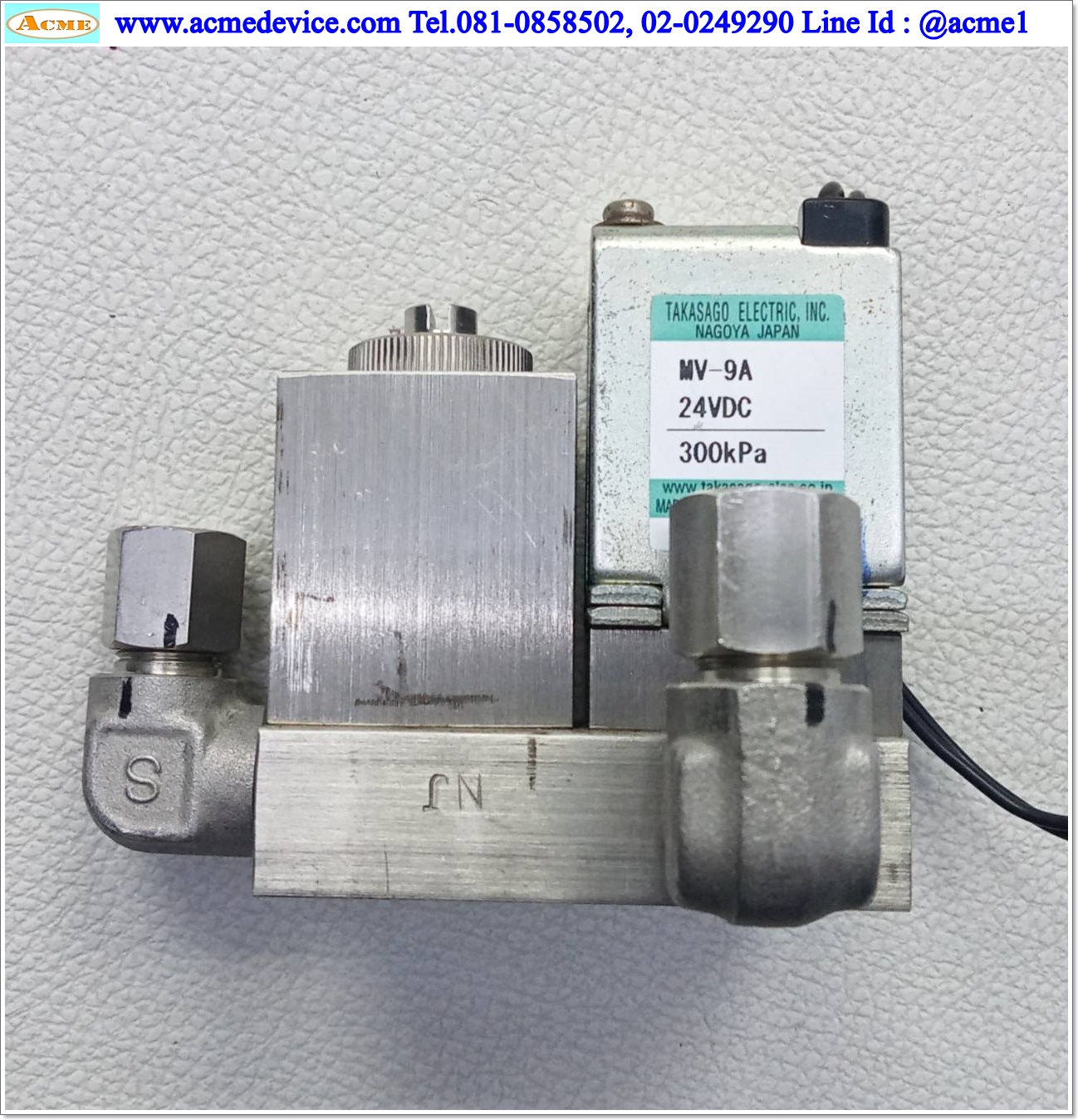 Solenoid Valve Takasago รุ่น MV-9A & HNV-3.5, 24Vdc