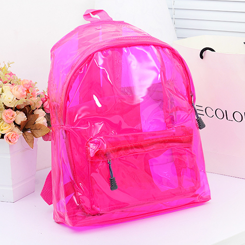 กระเป๋าใส กระเป๋าพลาสติกใส กันน้ำ pop pva | PVB002 pink
