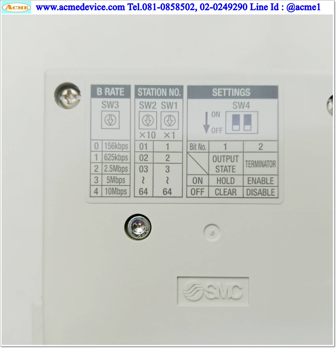 Solenoid Valve SMC รุ่น SY3300-5U1(8) + CC-Link EX260-SMJ1, Double Coil, 24Vdc