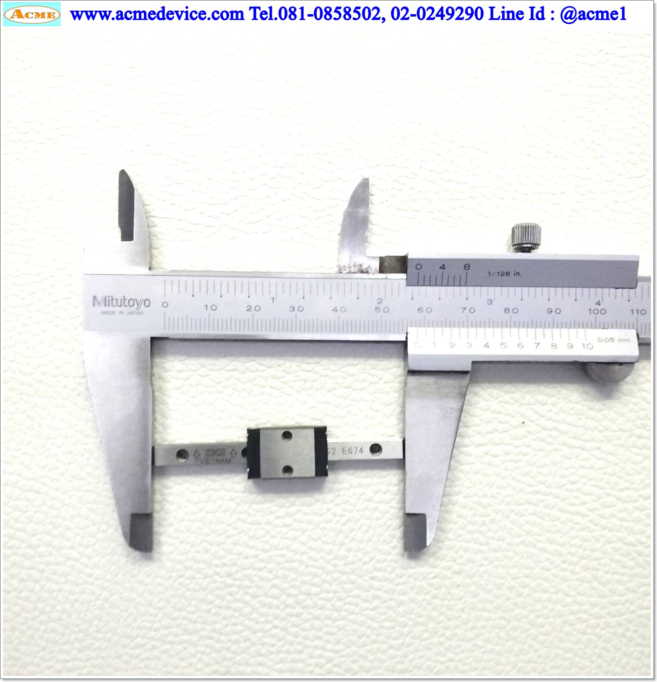 Linear Block and Rail IKO รุ่น B, รางสไลด์ขนาด 5 mm. x 58 mm. ( 2 Block)
