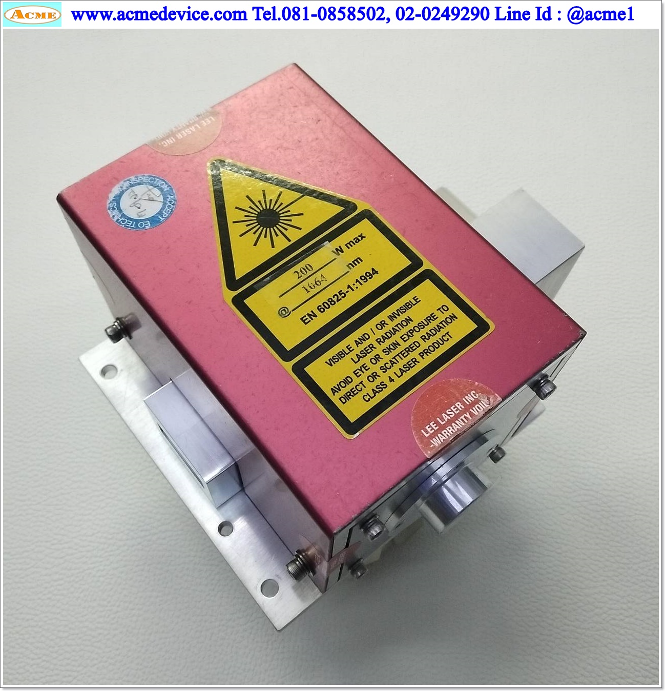 DPSS Laser Repair Lee Laser รุ่น LDP, 24V, 40A, 200W, 1064nm.