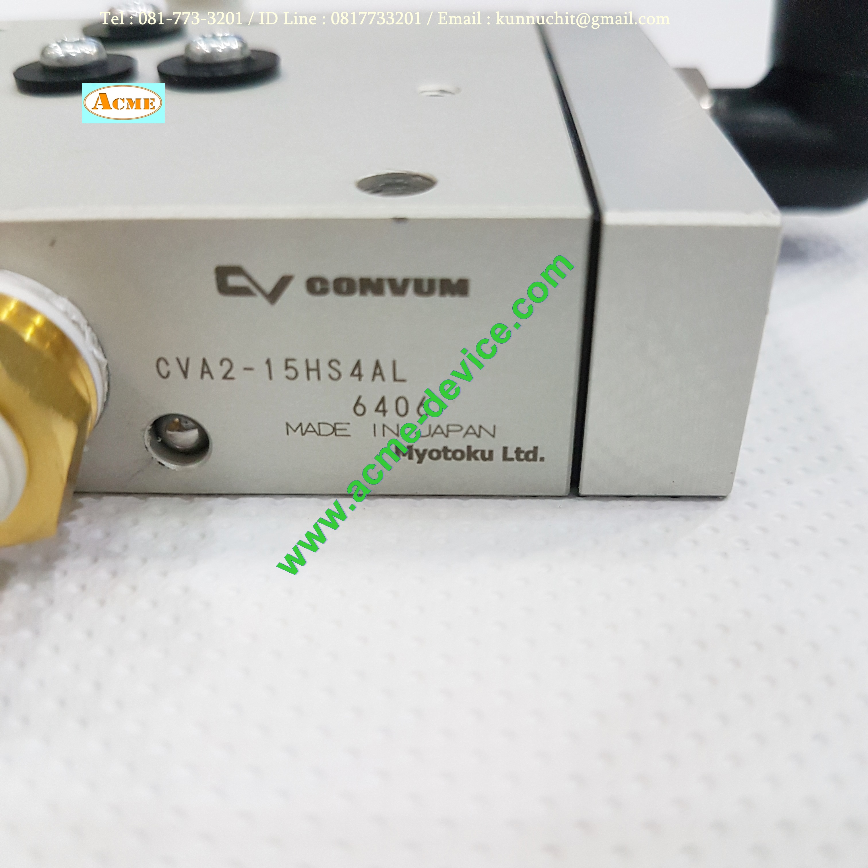 Vacuum Ejector CONVUM รุ่น CVA2-15HS4AL, CKV010-4E (NC)
