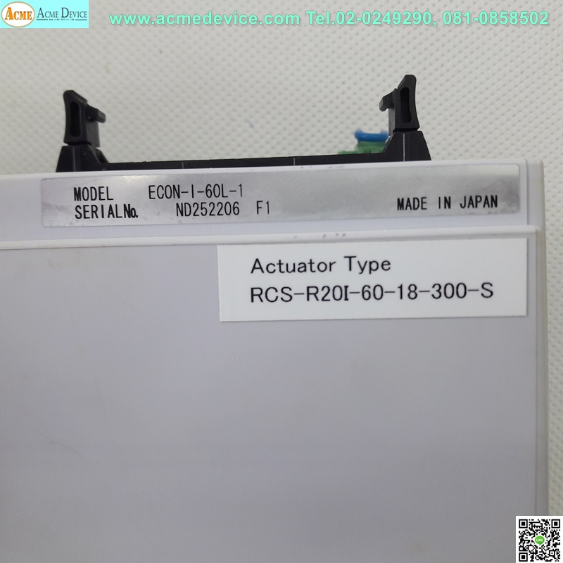 Rotary IAI Drive รุ่น Econ-I-60L-1 & RCS-R20I-60-18-300-S, Stroke 300 mm.