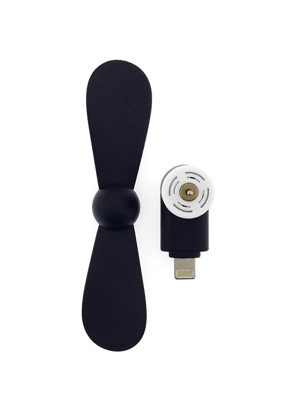 พัดลมพกพาสำหรับ iPhone5/5s/6/6plus (สีดำ)