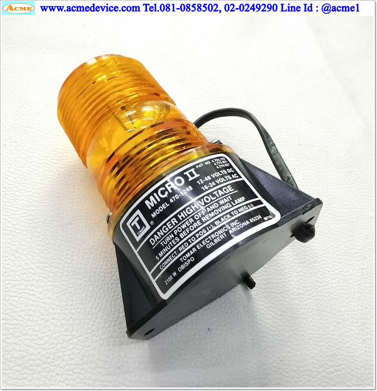 Light Indicators Tomar รุ่น 470-1280, Micro Strobe, 12-48 Vdc, 16-24 Vac