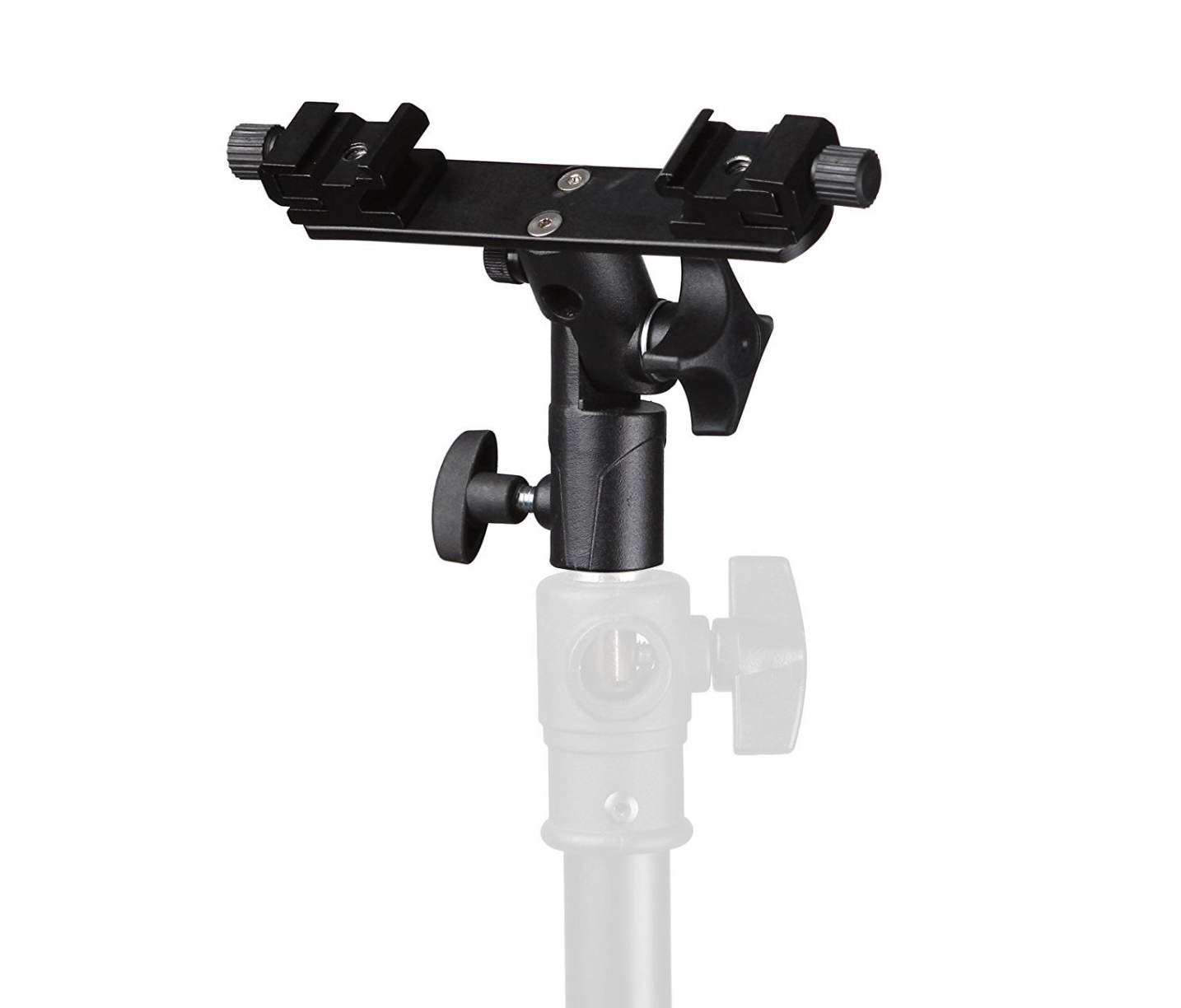 Flash Holder 2 mount (หัวจับแฟลช 2 หัว พร้อมที่เสียบร่ม แข็งแรงทนทาน) ราคาถูก